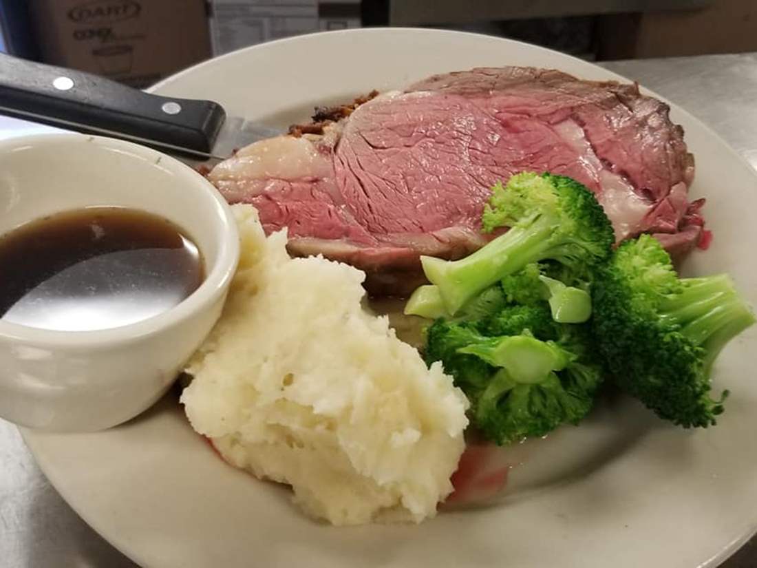 prime rib entree