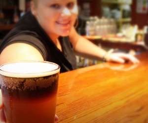 bartender working behind the bar